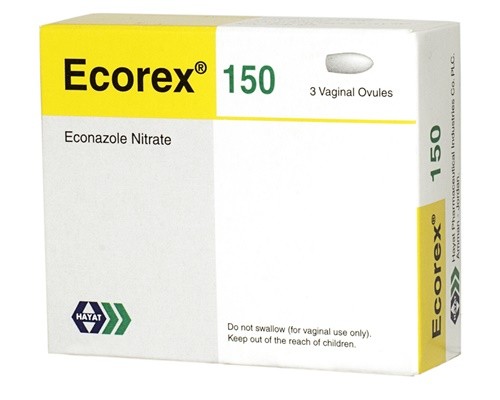 Econazole Nitrate 150mg Vaginal Ovules Ecorex Antifungal