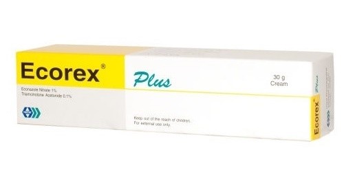 Econazole Nitrate and Triamcinolone Cream Ecorex Plus 30g