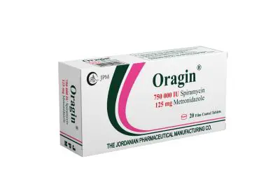 Oragin (Spiramycin & Metronidazole) tablets for bacterial and parasitic infections