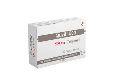 Quzil (Cefprozil) antibiotic tablets and suspension for bacterial infections