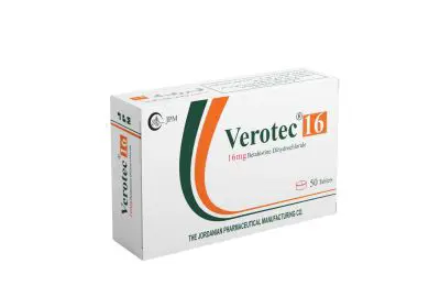 Verotec (Betahistine Dihydrochloride) tablets for vertigo and Meniere’s disease treatment